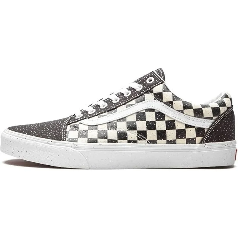 Vans Old Skool Checkered (Confetti) Black/True White Men's 9.5 - VN0AU3B2NA